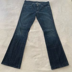 7 For All Mankind Dark Wash A Pocket Bootcut Jeans Size 32